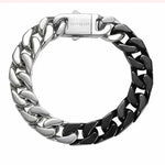 Spliced White Ceramic Cuban Link Chain Bracelet - EX-STOCK CANADA