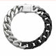 Spliced White Ceramic Cuban Link Chain Bracelet - EX-STOCK CANADA