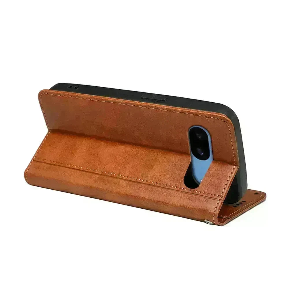 Google Phone Leather Flip Card Holder Phone Case - EX-STOCK CANADA