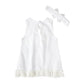 Girls baby sleeveless bow skirt Dress Christening Dress Baby girl Dress Baptism Gown - EX-STOCK Canada