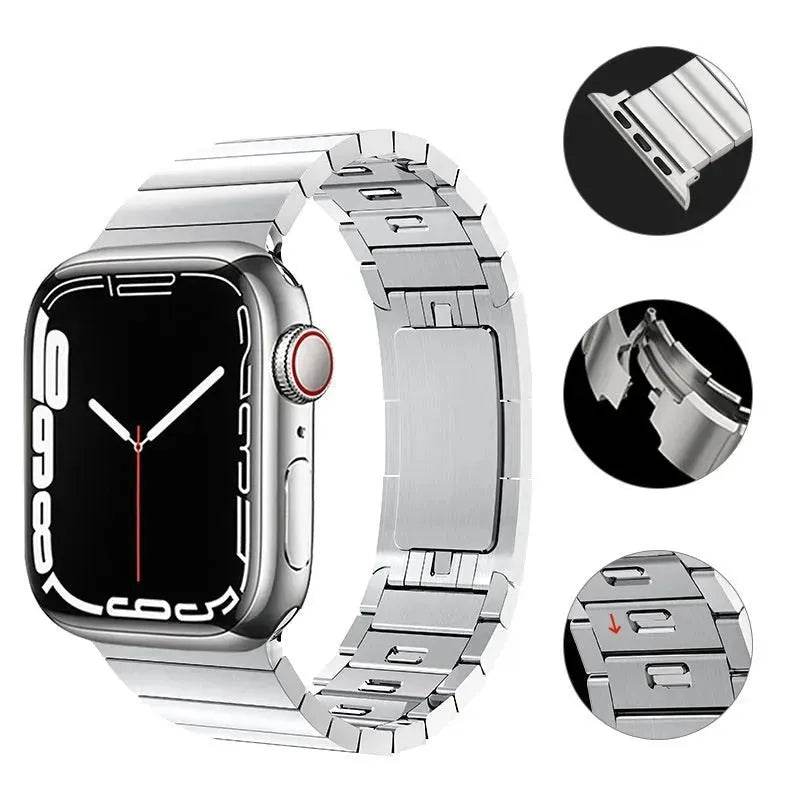 Private Model Chain Strap Stainless Steel Replaceable Apple iwatch strap - EX-STOCK Canada