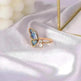 Ladies Fashion  Seashell Wing Zircon Jewelry Ring for women - EX-STOCK CANADA