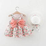 Casual Newborn Baby girl Printed Bow Princess Dress - EX-STOCK Canada