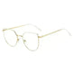 Women's Plate Anti-Blue Light Glasses Fashion Metal Large Frame - EX-STOCK CANADA