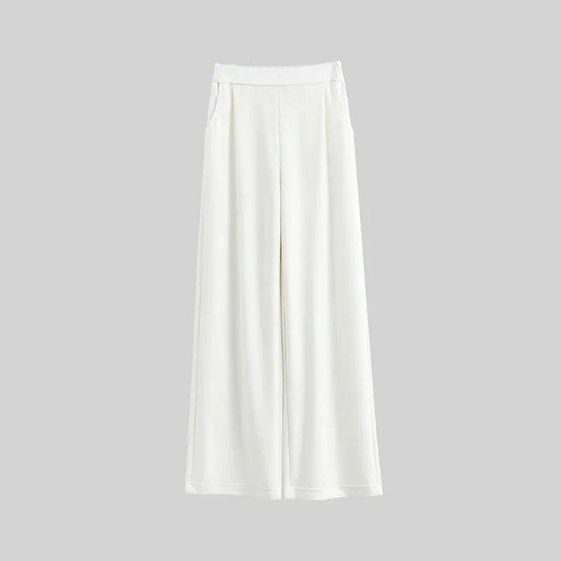 Casual Style High Waist Wide Leg Straight New Casual Pants trouser For Women - EX-STOCK Canada