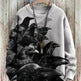 Men's Waffle Crew Neck Sweatshirt Pullover top Unisex - EX-STOCK CANADA