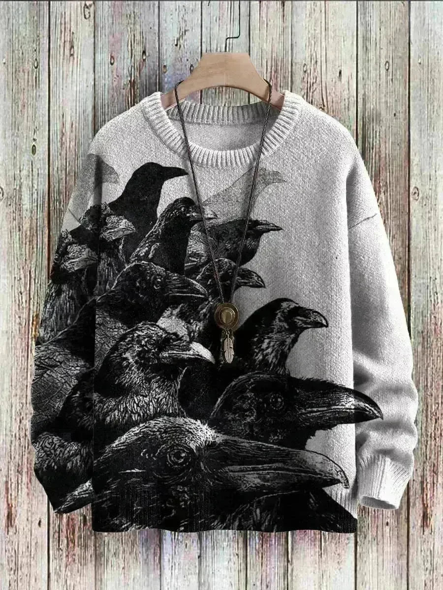 Men's Waffle Crew Neck Sweatshirt Pullover top Unisex - EX-STOCK CANADA