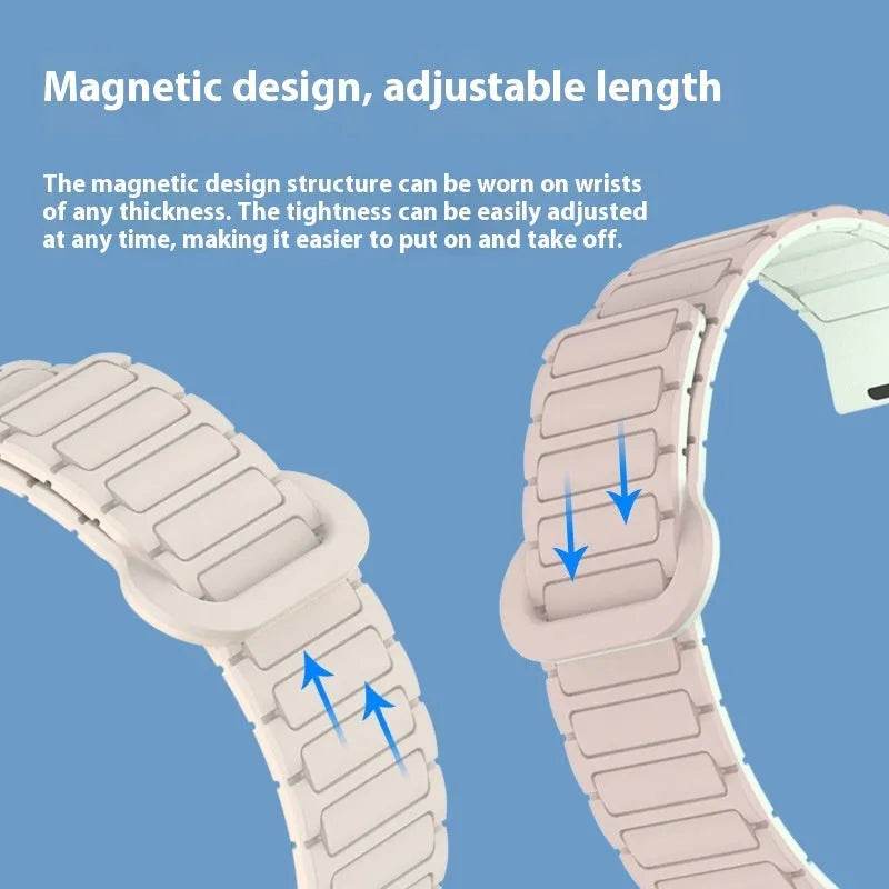 Iwatch Three-plant Silicone Two-color Watch Strap - EX-STOCK Canada