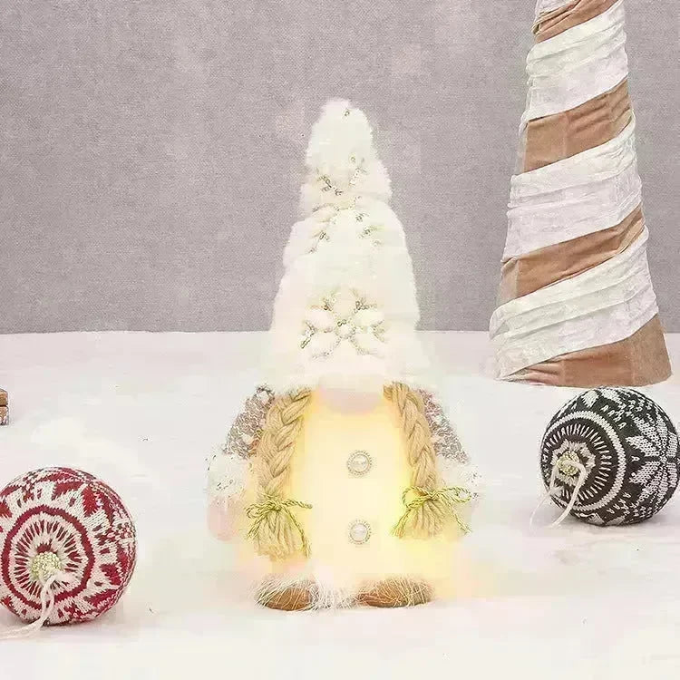 Retractable Luminous Santa Doll Rudolf Christmas Faceless Decoration Ornaments - EX-STOCK CANADA