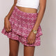Leisure Versatile Lotus Leaf Women's Mini layered Skirt - EX-STOCK Canada