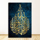 Poster de calligraphie arabe Impression Décoration intérieure Toile Cadeau islamique - EX-STOCK Canada