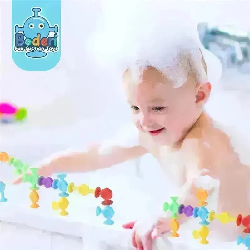 114pcs Silicone Suction cup building toys for Kids - EX-STOCK CANADA
