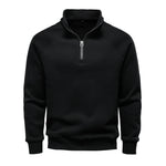 European And American Half Zipper Sweater Stand-up Collar All-match Fleece Men's Sweater Top EX-STOCK Canada 