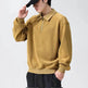 Autumn Winter Fashion Lapel Half-zip fleece Sweatshirt Pullover tops for Men - EX-STOCK Canada