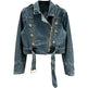 Long sleeved Short Denim Coat Women's Denim Jeans Cropped Jacket - EX-STOCK Canada