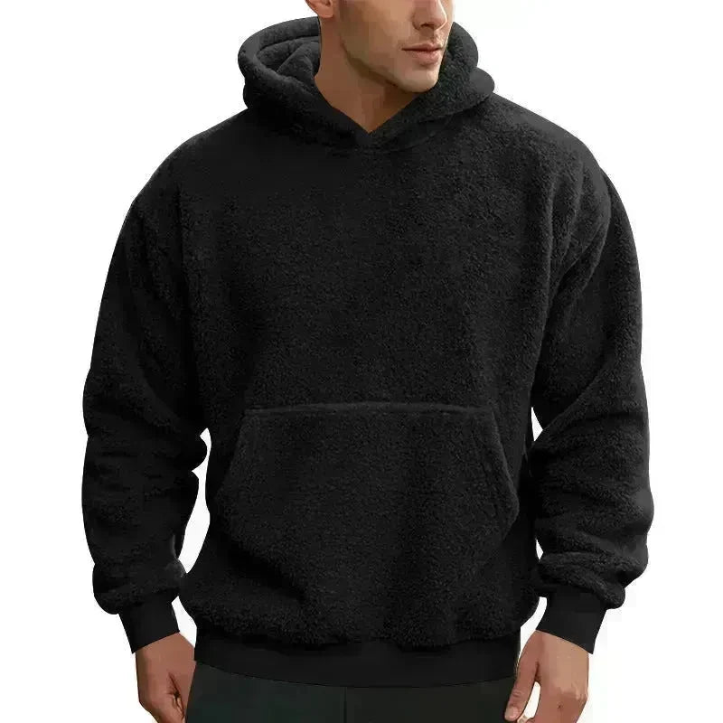 Fall Winter Fleece Plush thick Hoodie Pullover tops for men - EX-STOCK CANADA