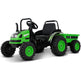 2026 6v Tractor Powered Ride-On Car Remote Control with Detachable Wagon 