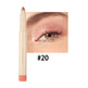 Eyeliner pencil with close-up of eye wearing the color #20 on a white background