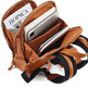 Multi-laminated Retro Genuine Leather Backpack - EX-STOCK Canada