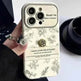Women Feminine Floral Printed Silicone iphone case - EX-STOCK CANADA