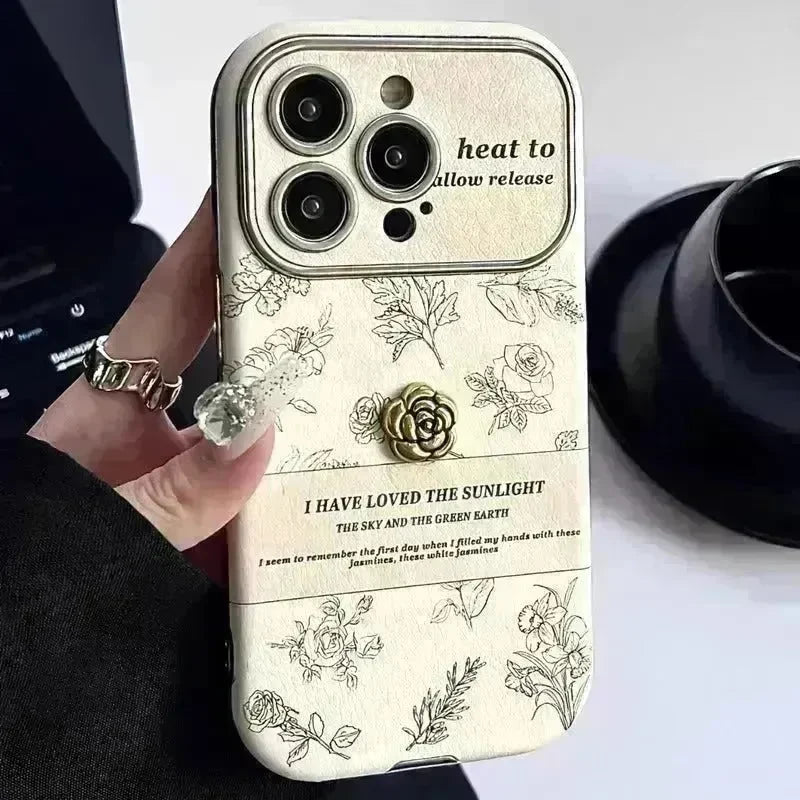 Women Feminine Floral Printed Silicone iphone case - EX-STOCK CANADA