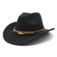 Ethnic Style Metal Feather Western Denim Top Hat Cowboy hat - EX-STOCK Canada