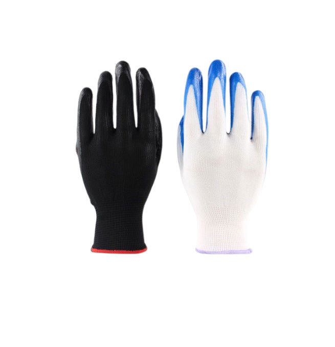 Nitrile Impregnated Wear-resistant Latex Gloves 