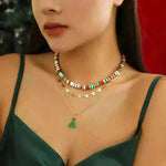 Christmas Beaded Necklace for women - EX-STOCK CANADA