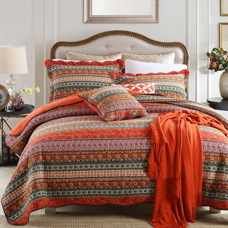 Bedspread Pure Cotton Summer Cooling Duvet Airable Cover Bed Three-piece Set EX-STOCK Canada 