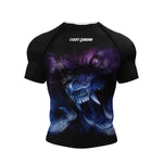 Black t-shirt with a graphic design of a wolf and text 'Cody Lundin' on a white background