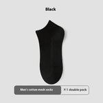 Cotton Anti-Pilling Ankle socks absorbing Invisible Tight Mesh Boat Socks - EX-STOCK CANADA