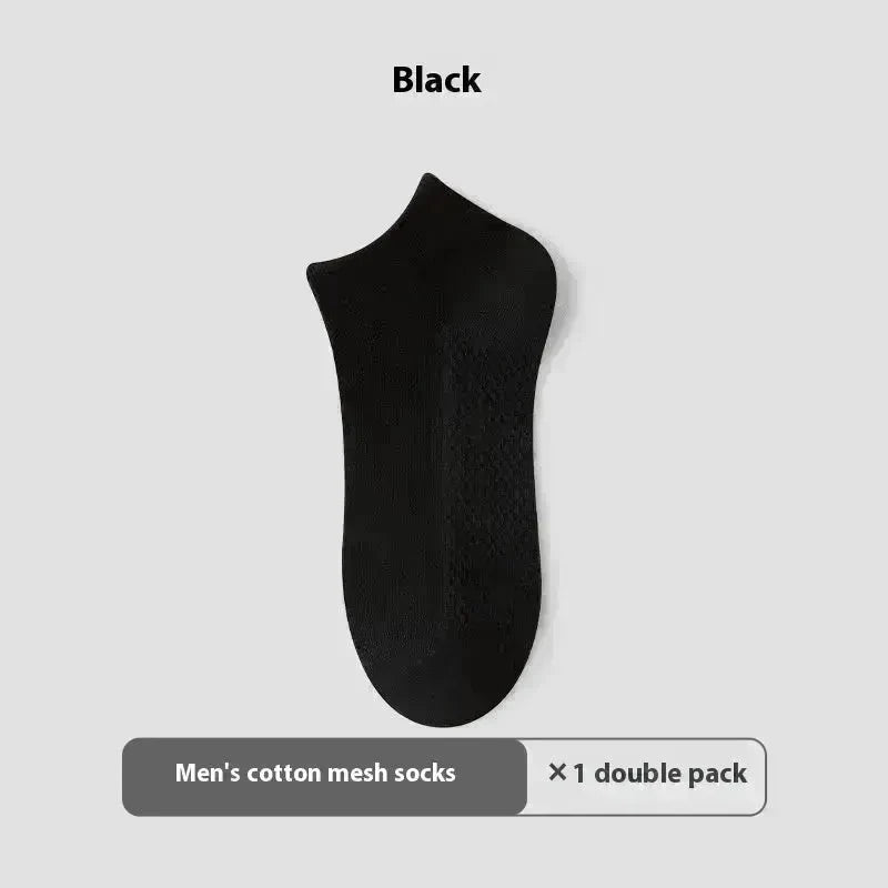 Cotton Anti-Pilling Ankle socks absorbing Invisible Tight Mesh Boat Socks - EX-STOCK CANADA