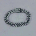 Alloy Line Cuban Link Chain Diamond Bracelet - EX-STOCK CANADA