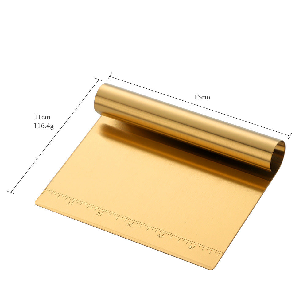 Stainless Steel Scraping Panel With Scale Baking Tool Dough Cutting Board Scraping Powder Board Tagliolini Cutter EX-STOCK Canada 