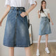 Summer Design Denim Skirt Mid-length Jeans Skirt - EX-STOCK Canada