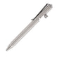 Silver pen on a white background
