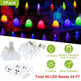 Set Of 3Pcs Halloween Light Decorations Total 50 LEDs 24ft Halloween String Lights Colorful 3D Skeleton Ghost String Lights Gauze Skull String Lights Spooky Hands String Lights For Indoor Outdoor Part - EX-STOCK Canada