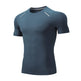 Muscle fit Gym T-shirt exercise shirts mens athletic shirt - EX-STOCK CANADA