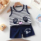 New Vest Suit Cotton Sleeveless Boy Summer Clothing Vest Two-piece Set for boys - EX-STOCK Canada