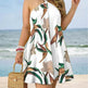 Printed Dress Summer Off-Shoulder Hanging Neck Sleeveless Sexy Dresses Women - EX-STOCK Canada