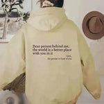 Women's Brushed Hoody Plain Letters - EX-STOCK CANADA