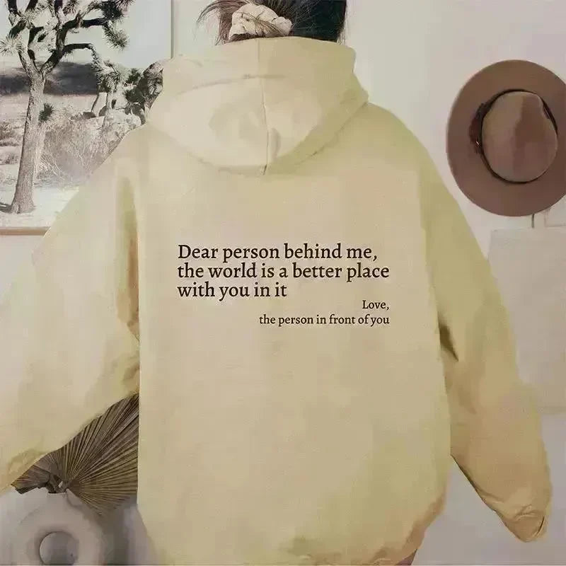 Women's Brushed Hoody Plain Letters - EX-STOCK CANADA