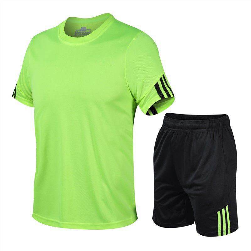 2pcs Men's Sportwear Soccer Football Active wear Fitness wear for men - EX-STOCK Canada