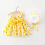 Casual Newborn Baby girl Printed Bow Princess Dress - EX-STOCK Canada