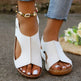 New Summer Wedges Sandals With Elastic Band Design Casual Fish Mouth Shoes For Women - EX-STOCK CANADA