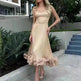 Fashion Suspenders Large Flower Swing Three-dimensional Flower A- Line Skater Dress Womens Clothing - EX-STOCK CANADA