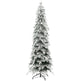 7ft Pencil Flocked Artificial Christmas Tree With 800 Branch Tips, Auto Open And Steel Base, Green EX-STOCK Canada 