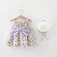 Casual Newborn Baby girl Printed Bow Princess Dress - EX-STOCK Canada
