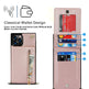 Samsung leather Crossbody Phone Case Card Holder Wallet leather case - EX-STOCK CANADA