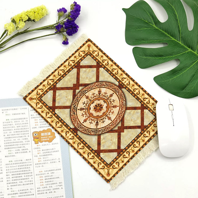 Office mouse pad, Suede fringe mouse pad Hot rubber  Bohemian style Hypersku